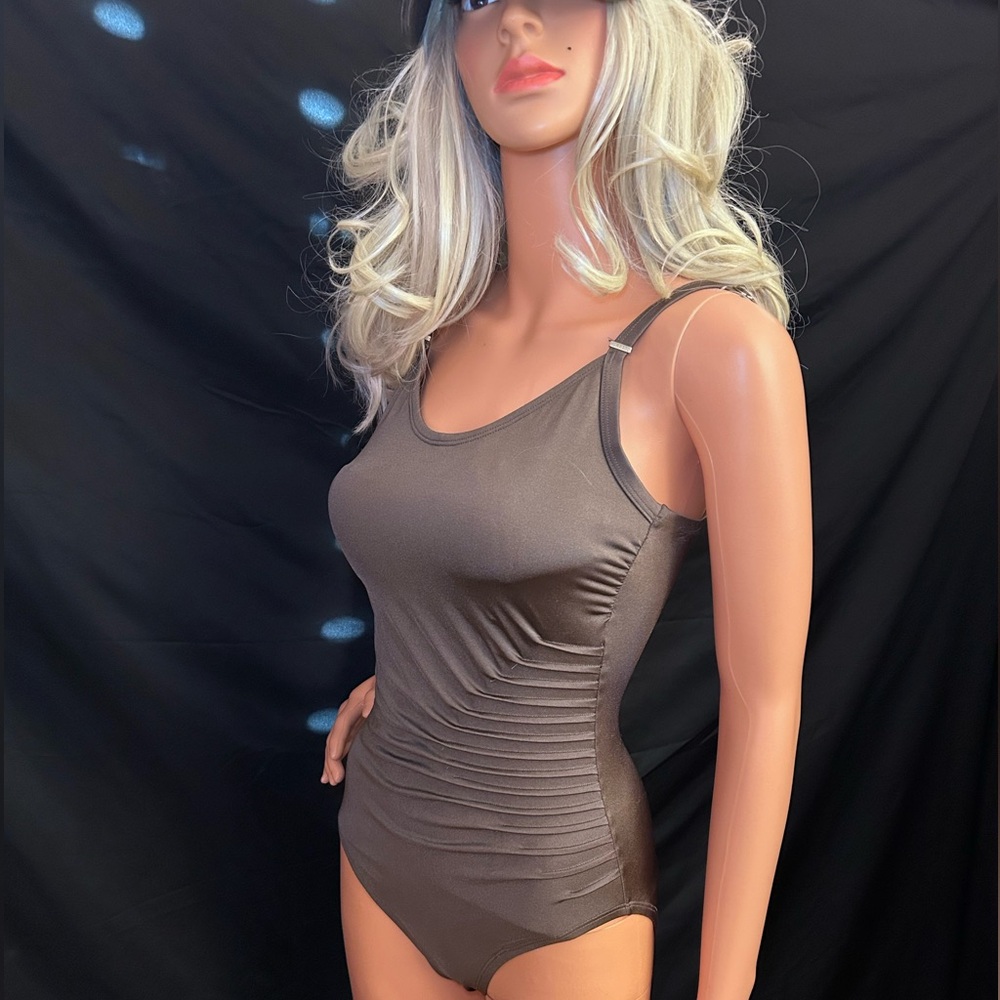 CALVIN KLEIN Draped Starburst One Piece Swimsuit - Picture 15 of 16
